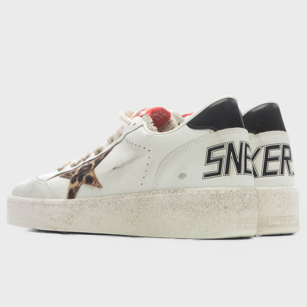 Women's Ball Star - White/Beige/Leopard/Black