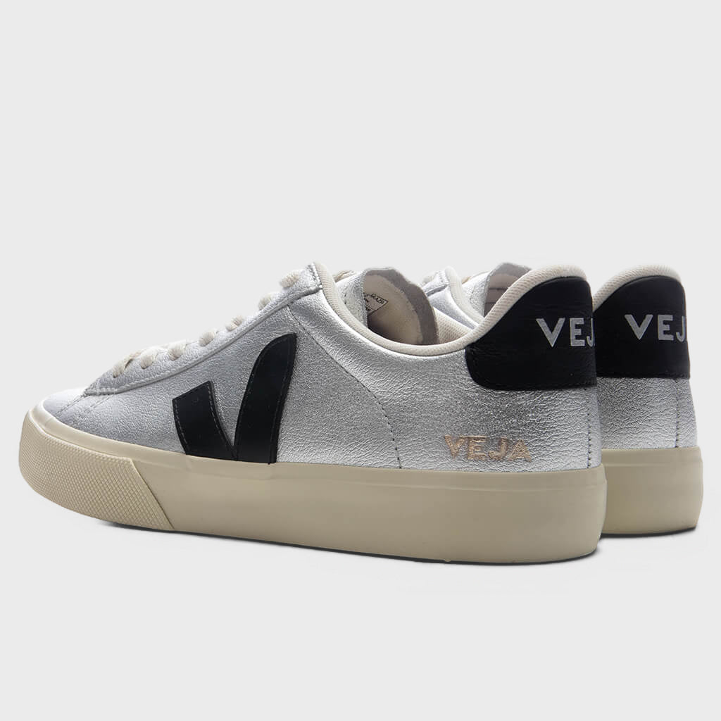 Women's Campo Leather - Silver/Black