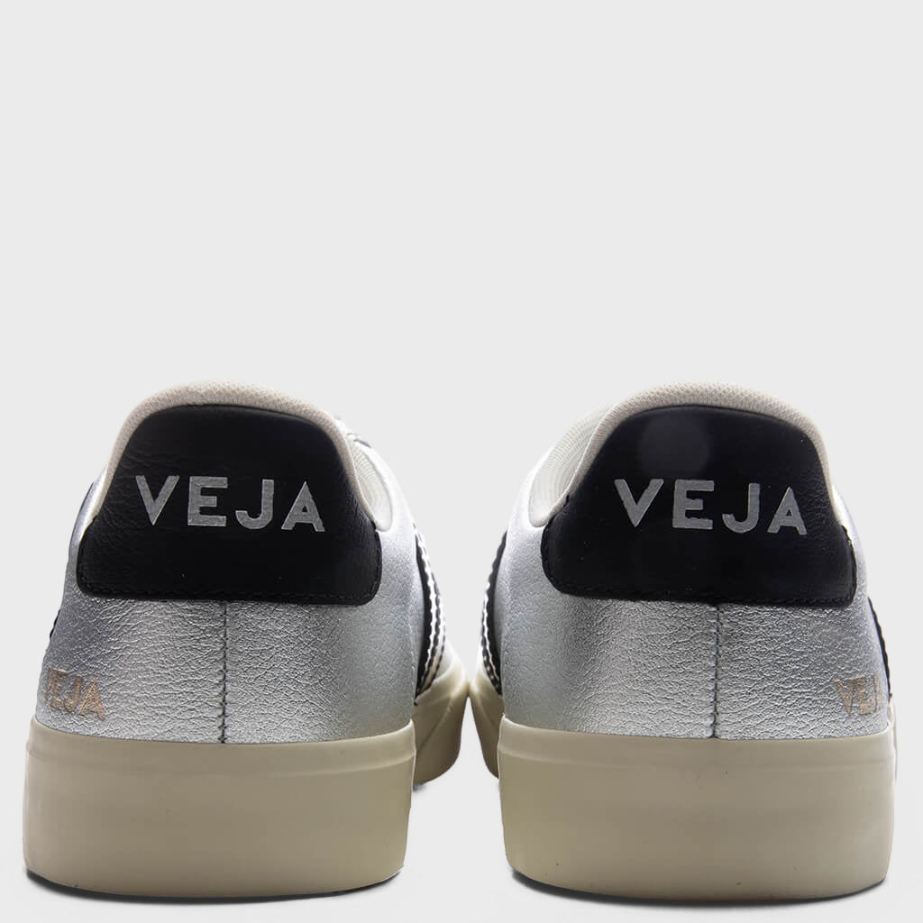 Women's Campo Leather - Silver/Black