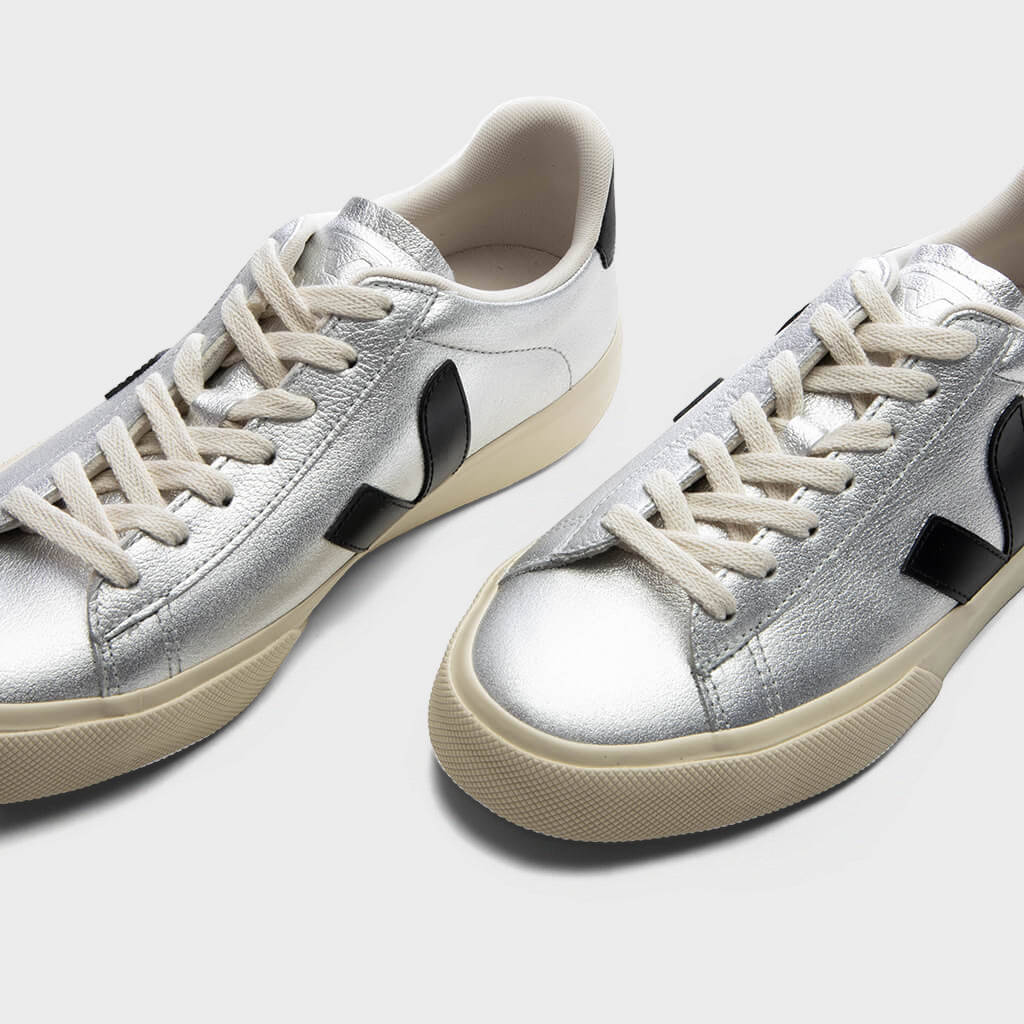 Women's Campo Leather - Silver/Black