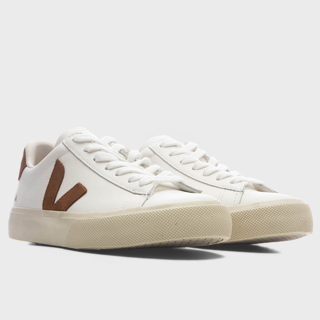 Women's Campo Leather - White/Cognac