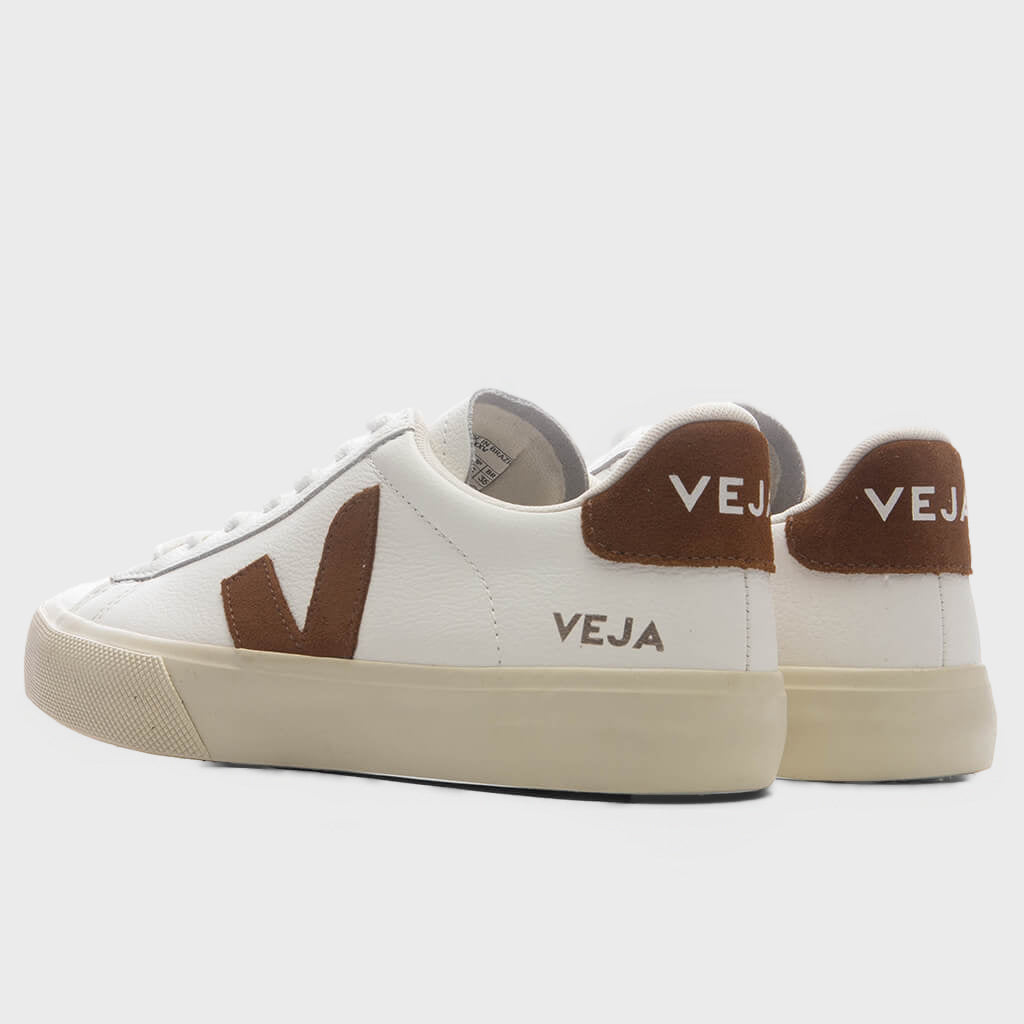 Women's Campo Leather - White/Cognac