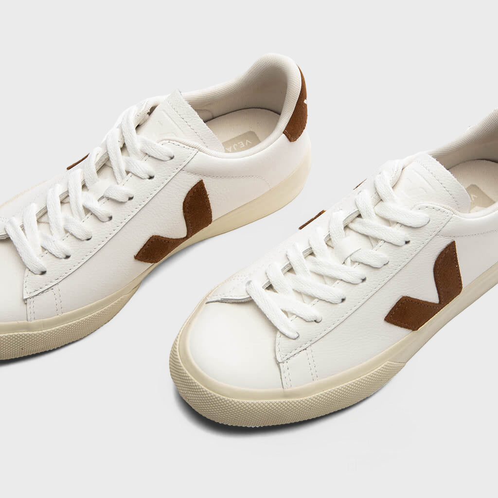 Women's Campo Leather - White/Cognac