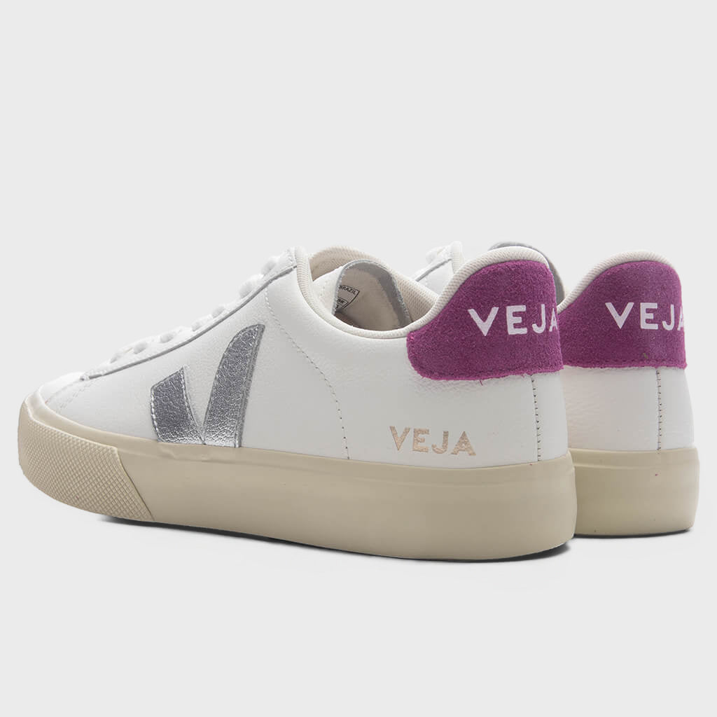 Women's Campo Leather - White/Silver/Ultraviolet