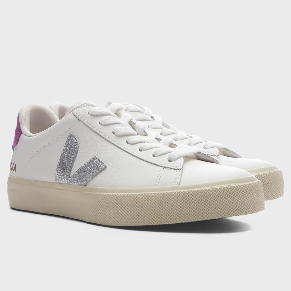 Women's Campo Leather - White/Silver/Ultraviolet