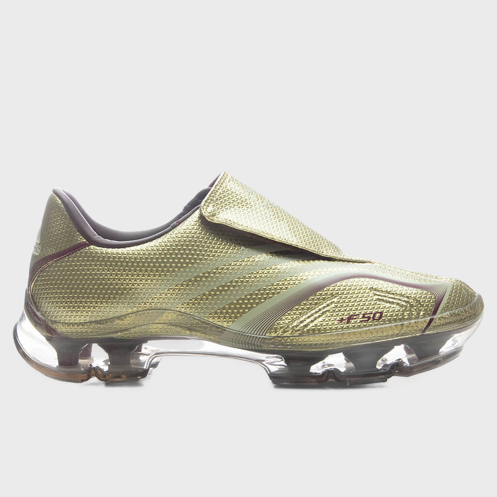 Women's F50 Adiframe Walkable - Gold Metallic/Ice Gold Metallic/Maroon