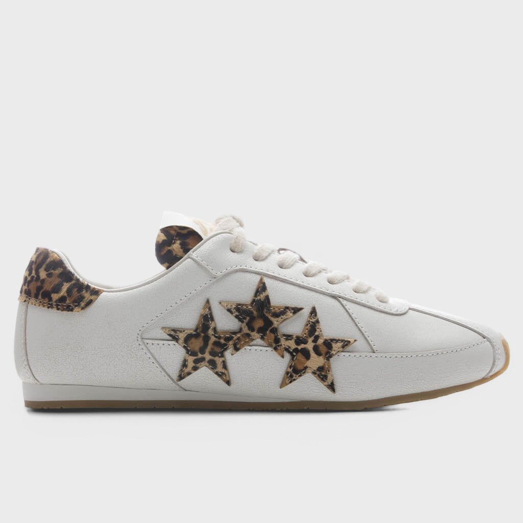 Women's Leopard Pacific Flat - Alabaster