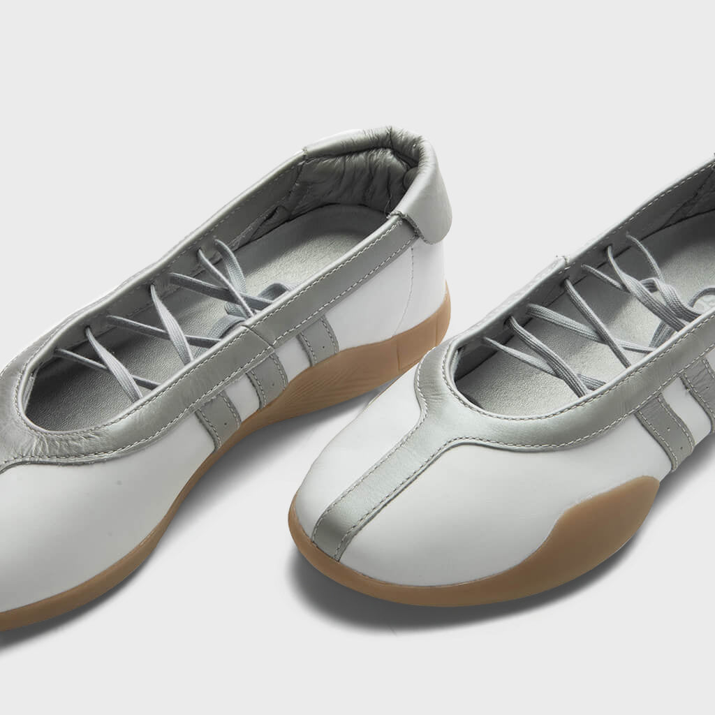 Women's Taekwondo Mei Ballet - Cloud White/Silver Metallic/Gum