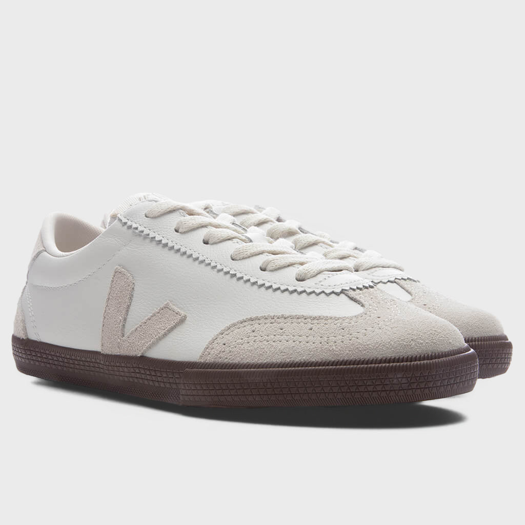 Women's Volley Leather - White/Natural/Bark