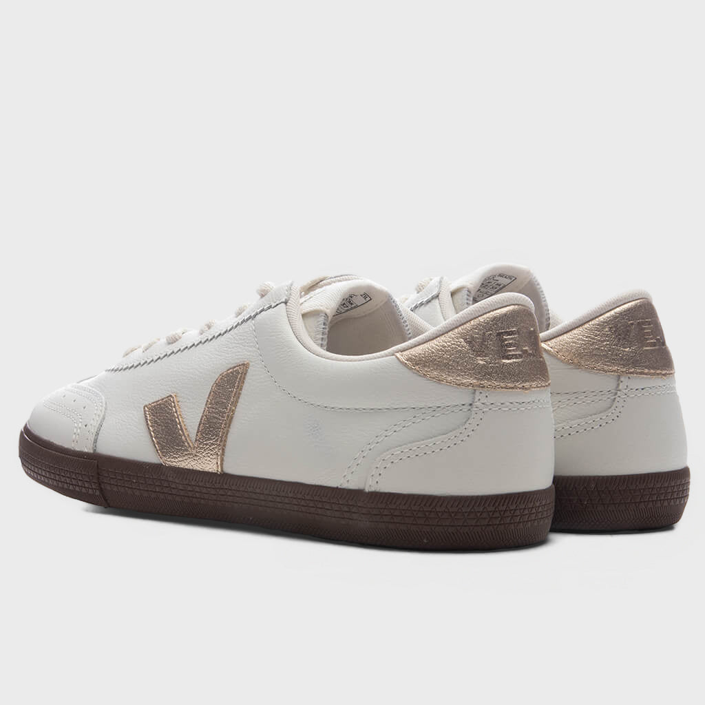 Women's Volley Leather - White/Platine/Bark