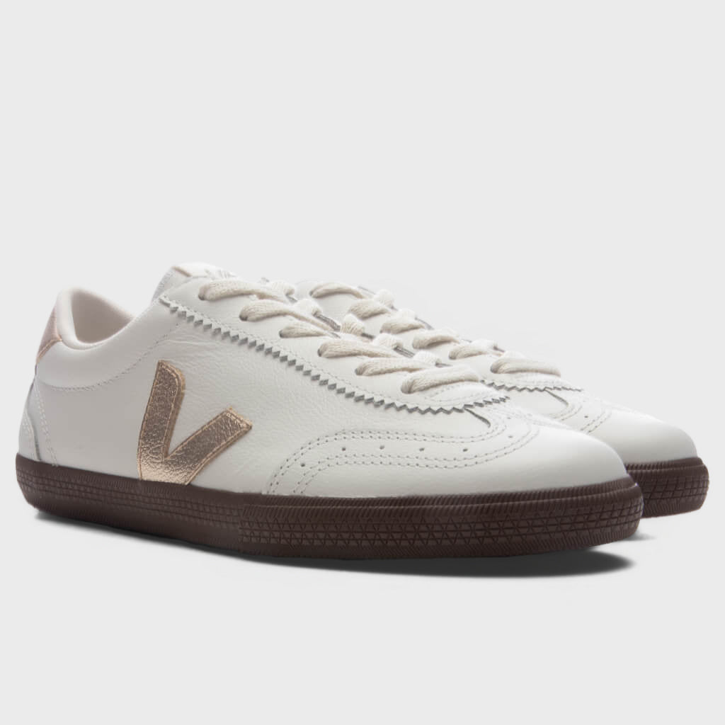 Women's Volley Leather - White/Platine/Bark