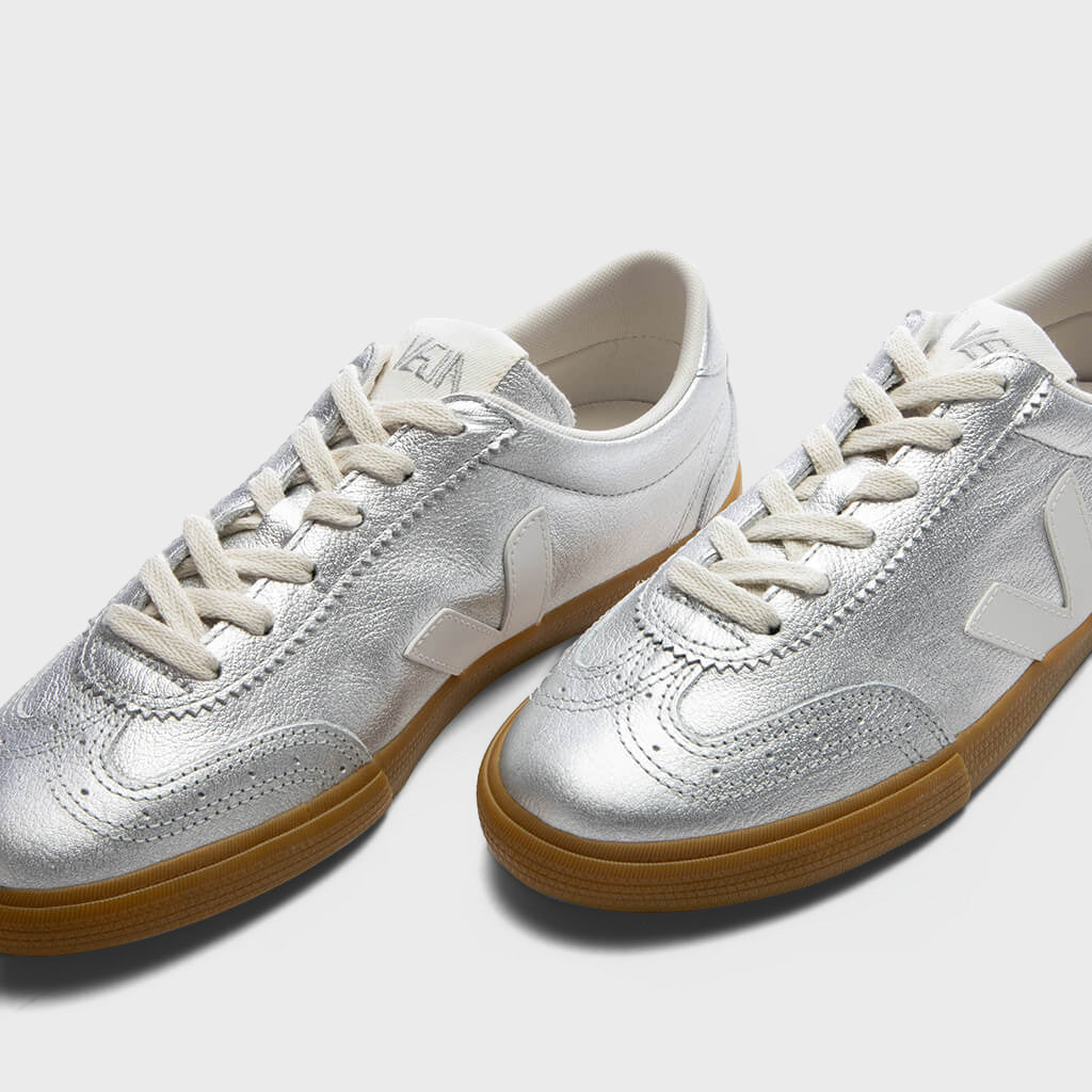 Women's Volley Leather - Silver/White/Natural
