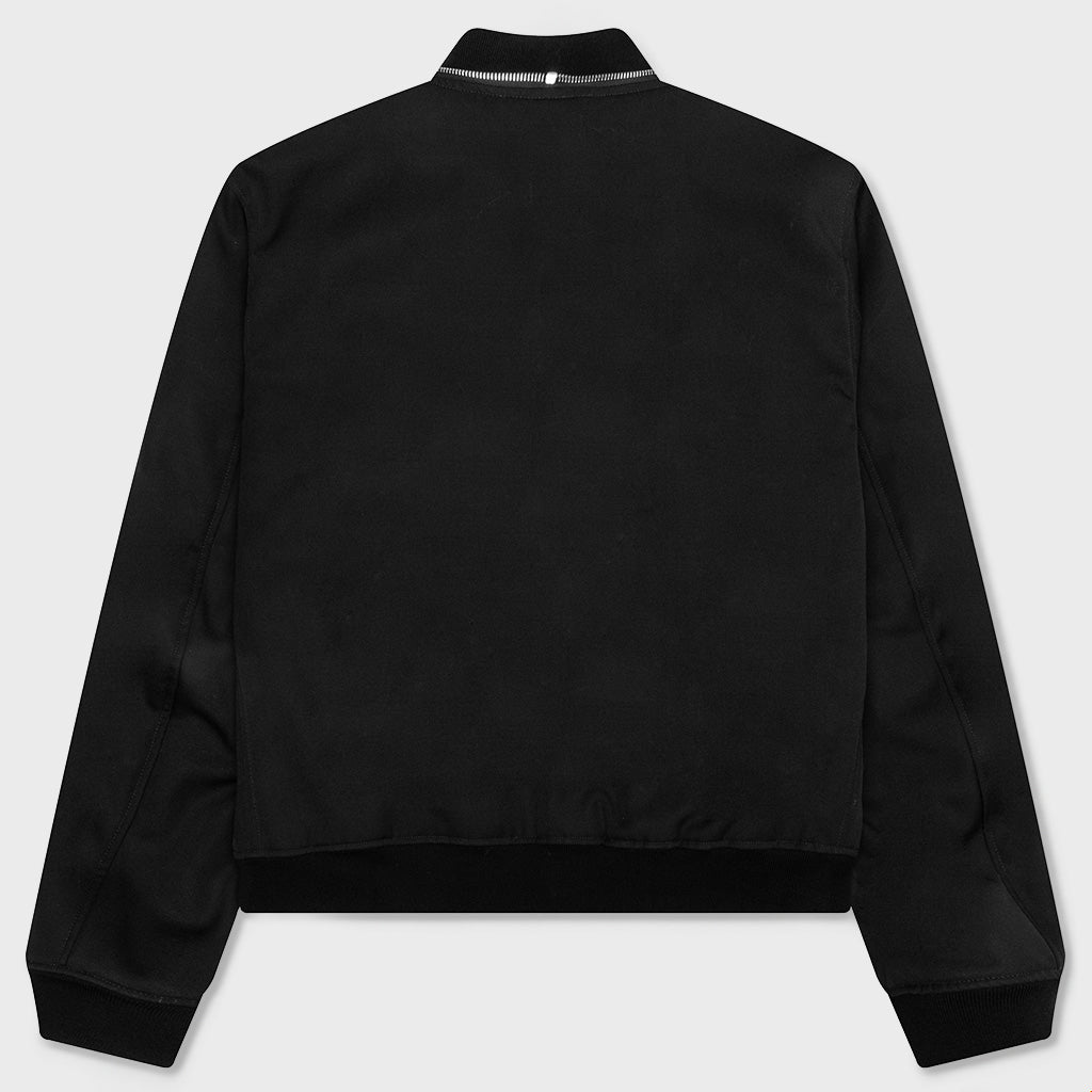 Wool Bomber Jacket - Black