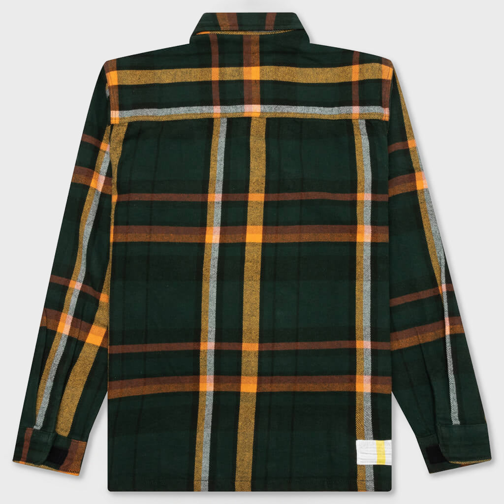 Work Flannel Shirt - Green