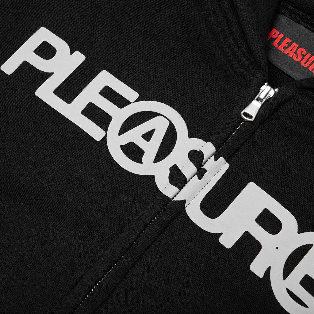 Zine Zip Hoodie - Black