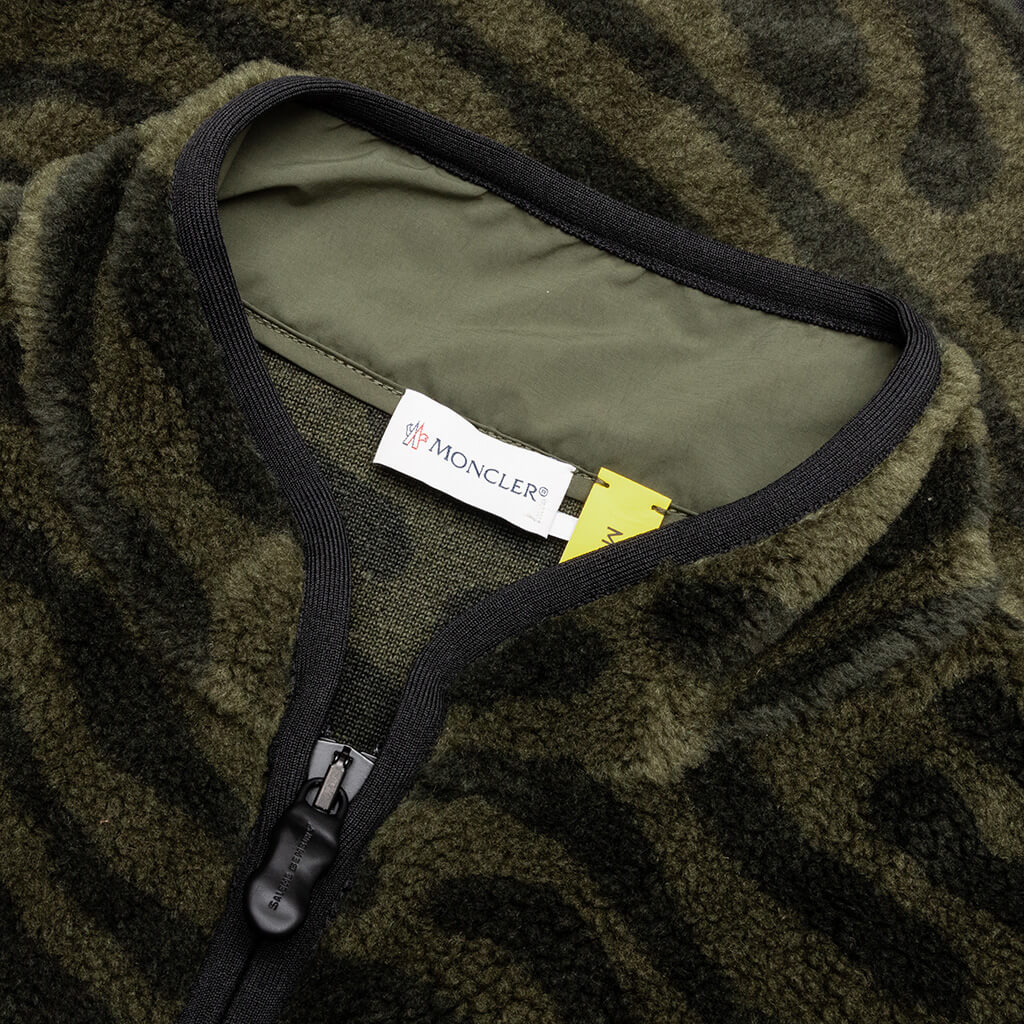 Teddy Zip-Up Sweatshirt - Olive