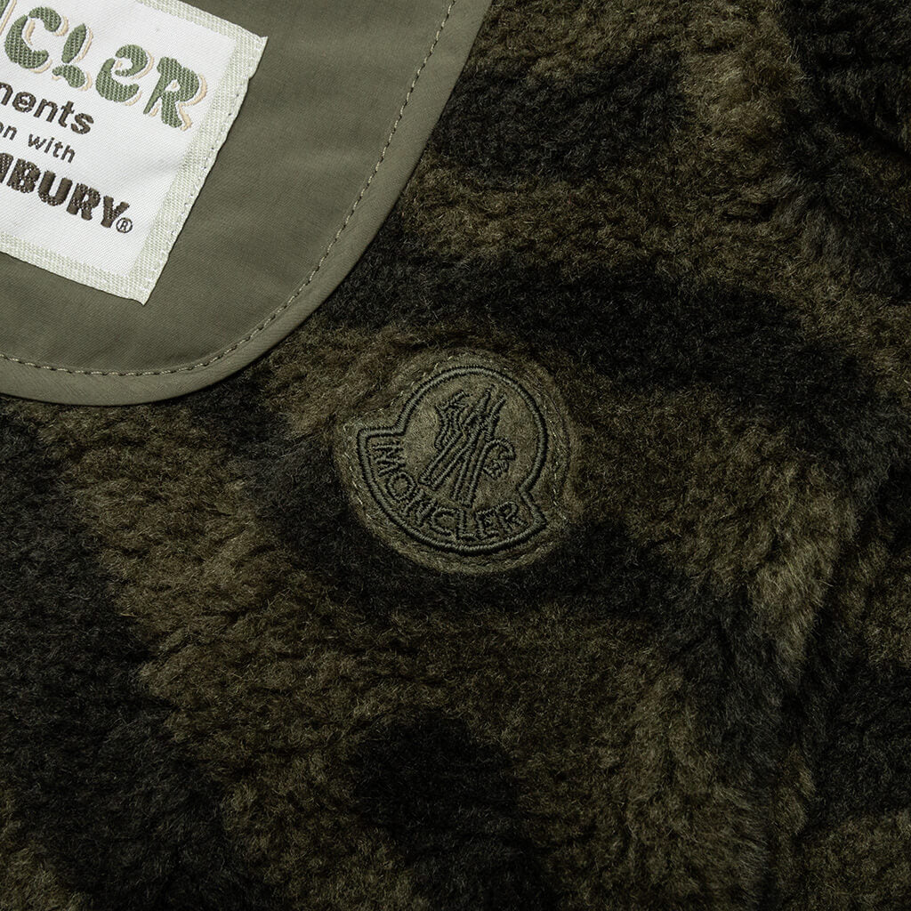 Teddy Zip-Up Sweatshirt - Olive