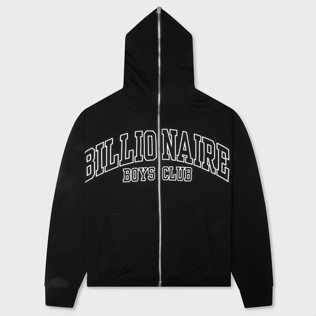 Zip Club Hoodie - Black