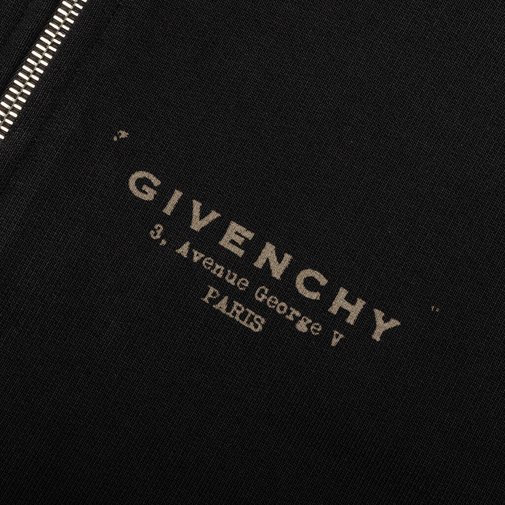 Zipped Hoodie - Black