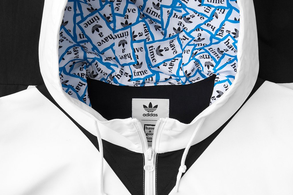 Pullover Windbreaker - White/Black