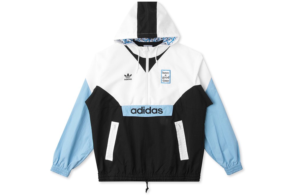 Pullover Windbreaker - White/Black