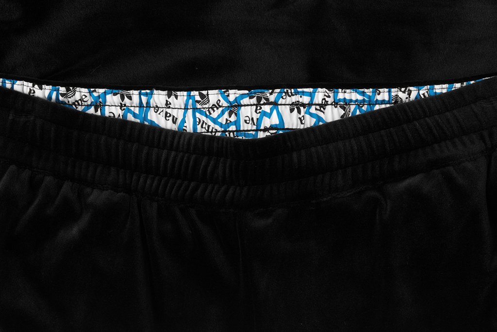 Velour Track Pants - Black