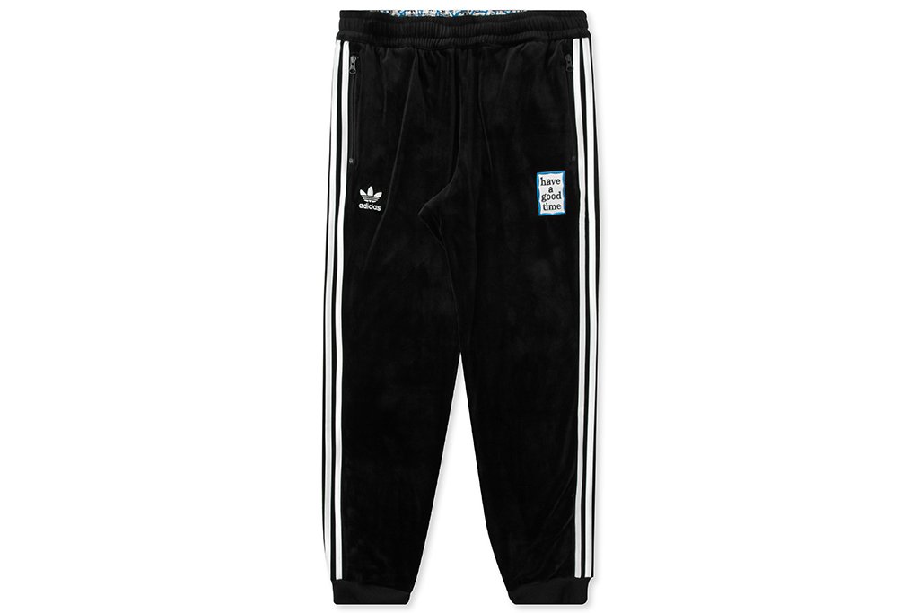 Velour Track Pants - Black