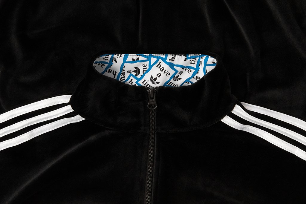 Velour Track Top - Black