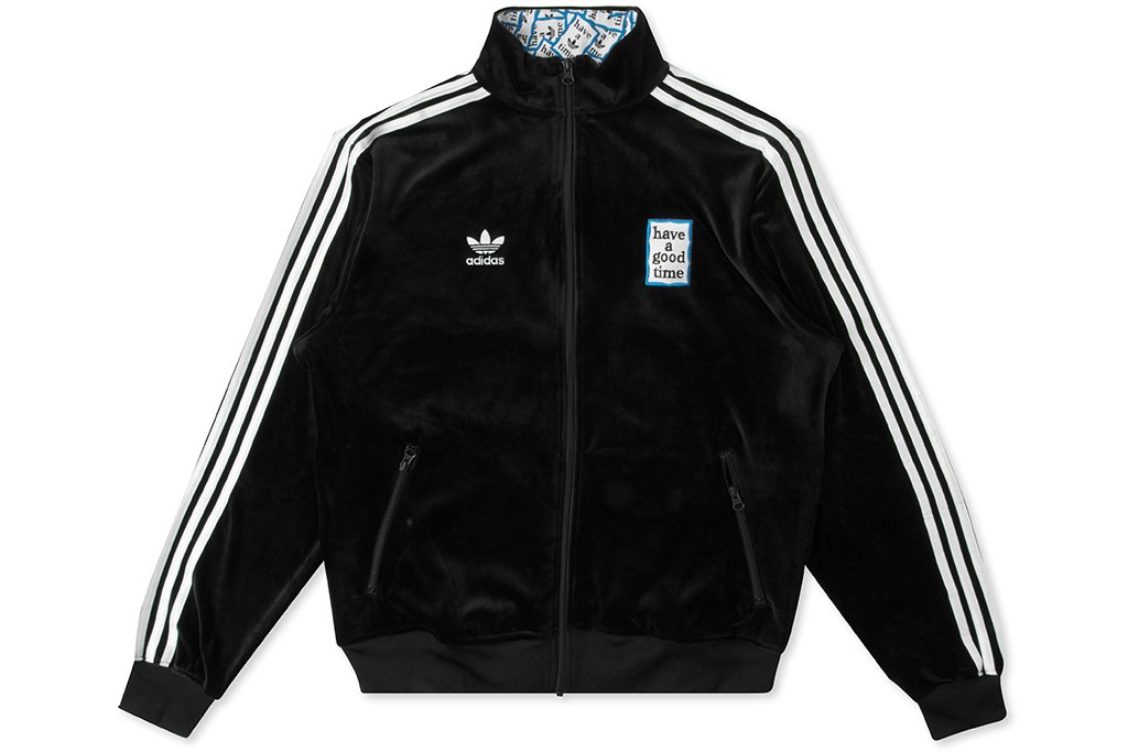 Velour Track Top - Black