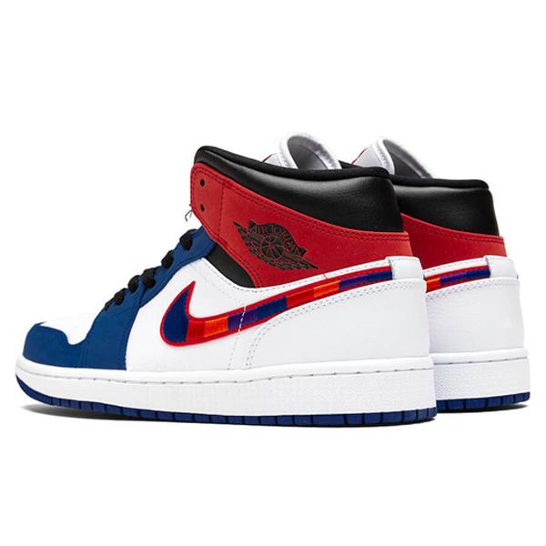 Air Jordan 1 Mid SE - White/University Red/Rush Blue/Black