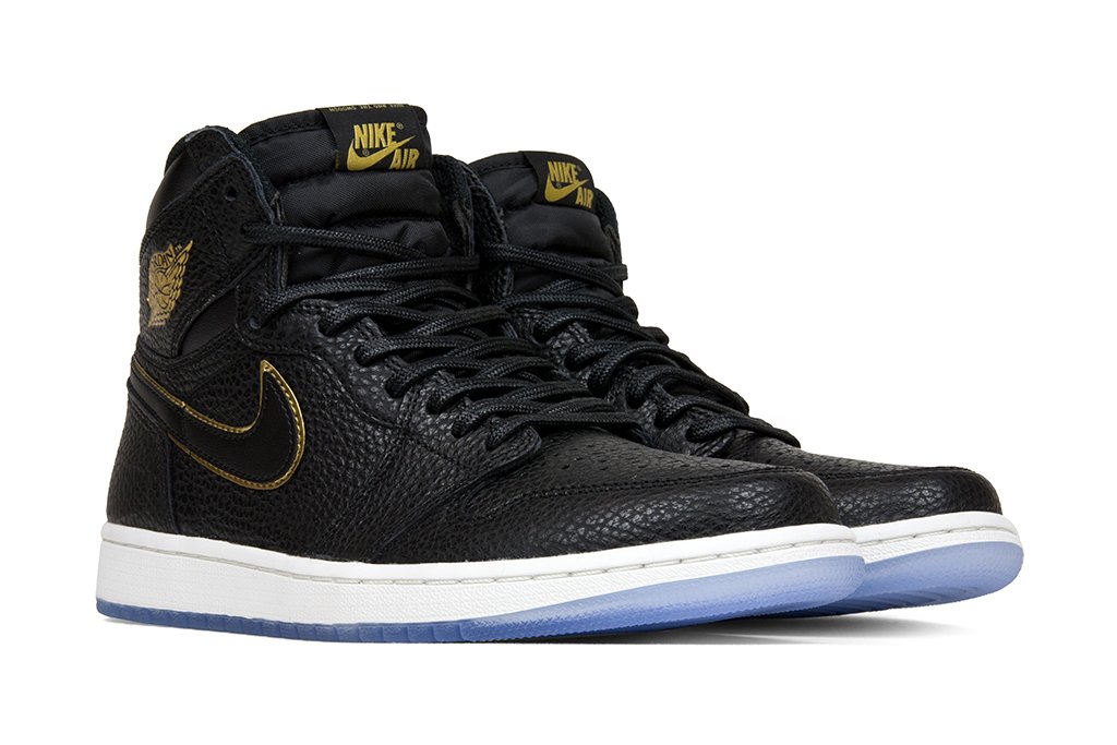 Air Jordan 1 Retro High OG (GS) 'LA' - Black/Metallic Gold/Summit White