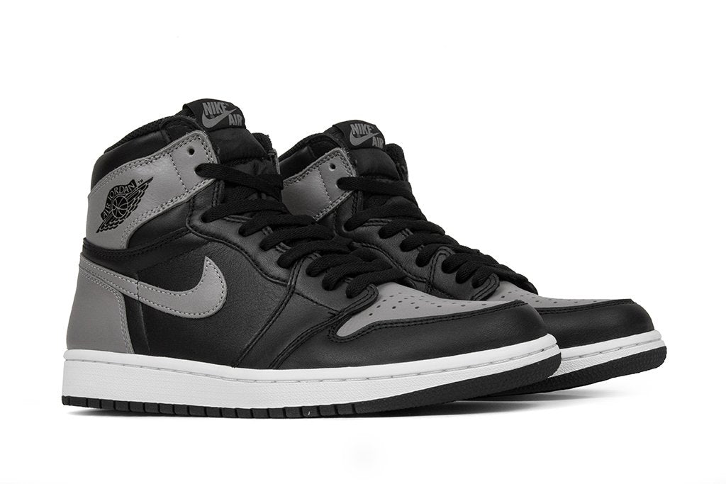 Air Jordan 1 Retro High OG (GS) "Shadow" - Black/Medium Grey-White