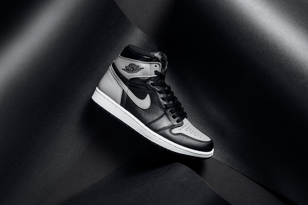Air Jordan 1 Retro High OG (GS) "Shadow" - Black/Medium Grey-White