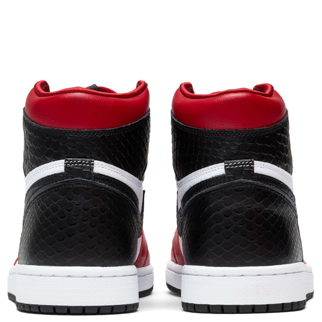 Women's Air 1 Retro Hi "Satin" - Gym Red/Black