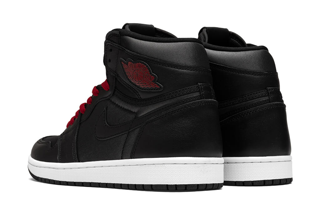 Air Jordan 1 Retro High OG “Black Satin” - Black/Metallic Silver/Gym Red