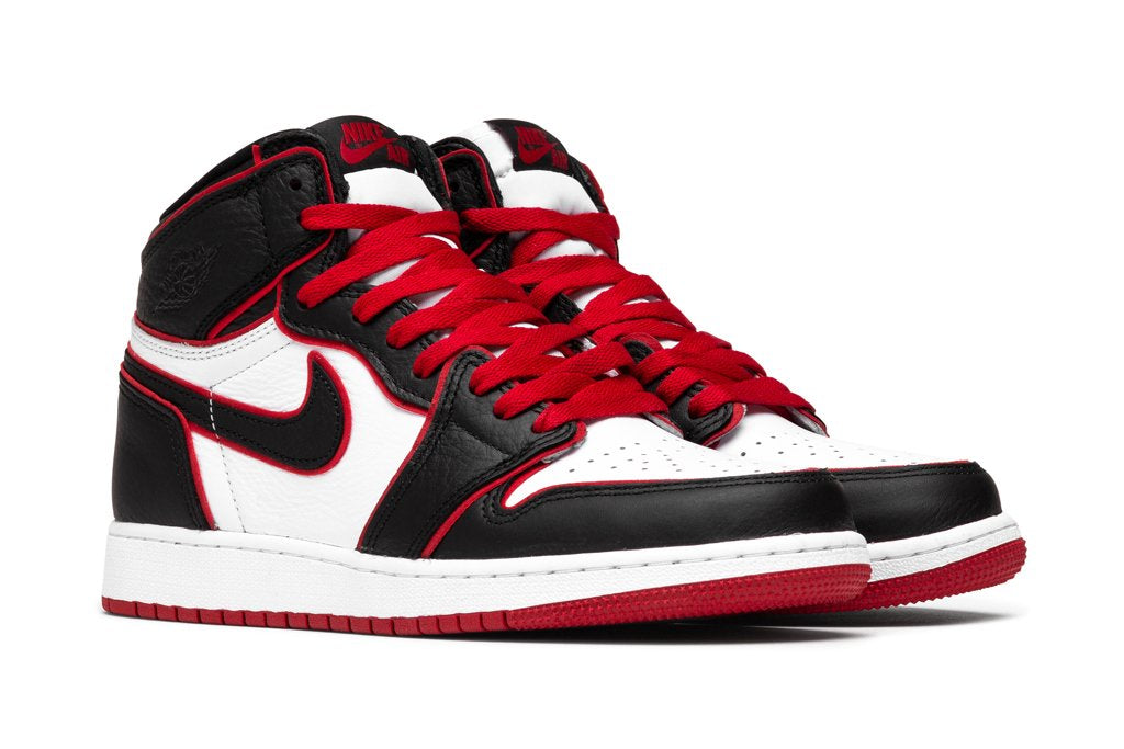 Air Jordan 1 Retro High OG (GS) "Bloodline" - Black/Gym Red/White