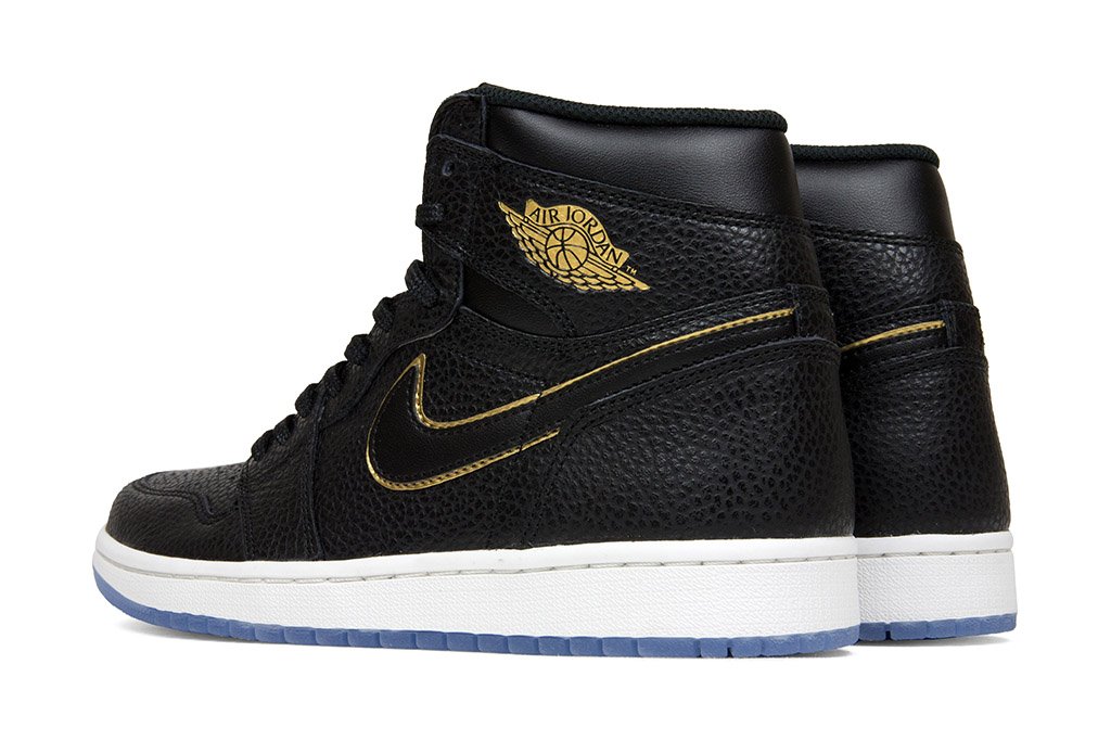 Air Jordan 1 Retro High OG 'LA' - Black/Metallic Gold/Summit White