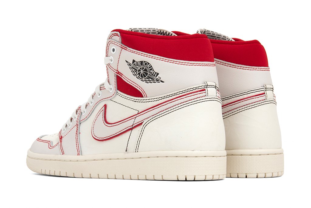 Air 1 Retro High OG - Sail/Black/Phantom/University Red