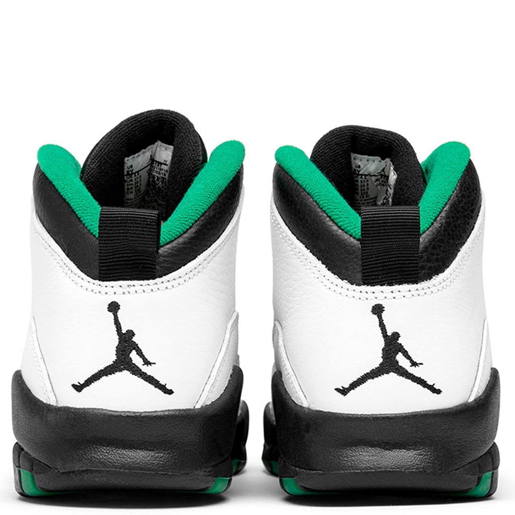 Air Jordan 10 Retro "Seattle" (GS) - White/Black/Court Green