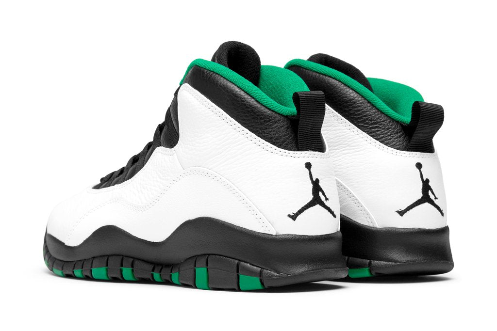 Air Jordan 10 Retro "Seattle" - White/Black/Court Green