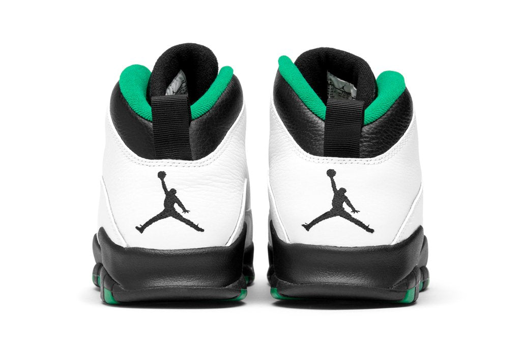 Air Jordan 10 Retro "Seattle" - White/Black/Court Green