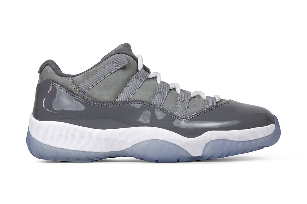 Air Jordan 11 Retro Low 'Cool Grey' - Medium Grey/White-Gun Smoke