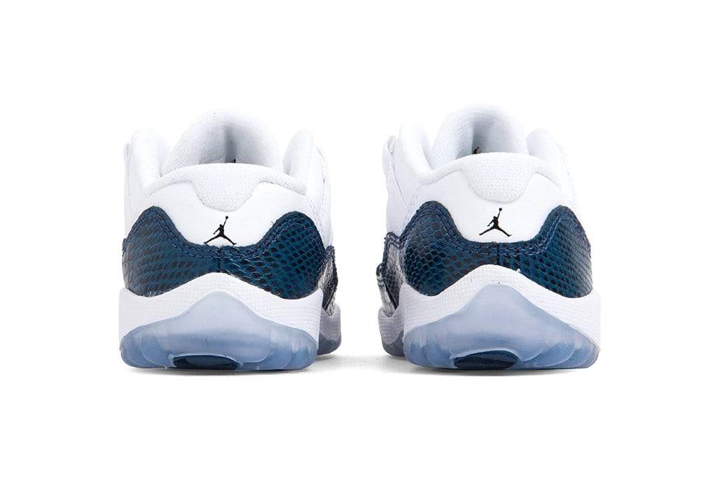 Air Jordan 11 Retro Low LE (TD) "Blue Snakeskin" - White/Black/Navy