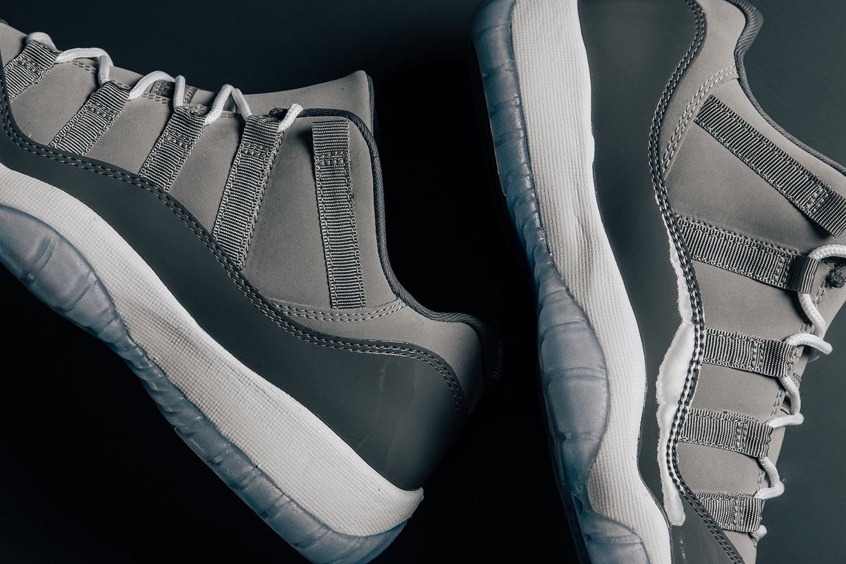 Air Jordan 11 Retro Low Youth 'Cool Grey' - Medium Grey/White-Gun Smoke