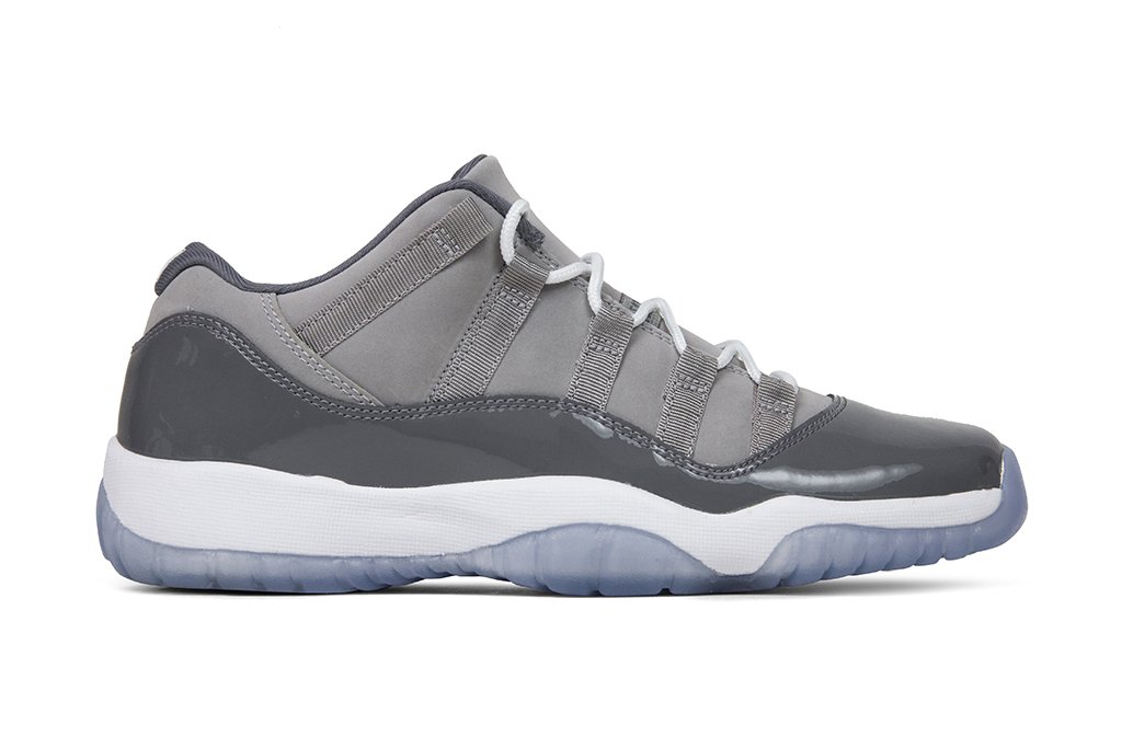 Air Jordan 11 Retro Low Youth 'Cool Grey' - Medium Grey/White-Gun Smoke