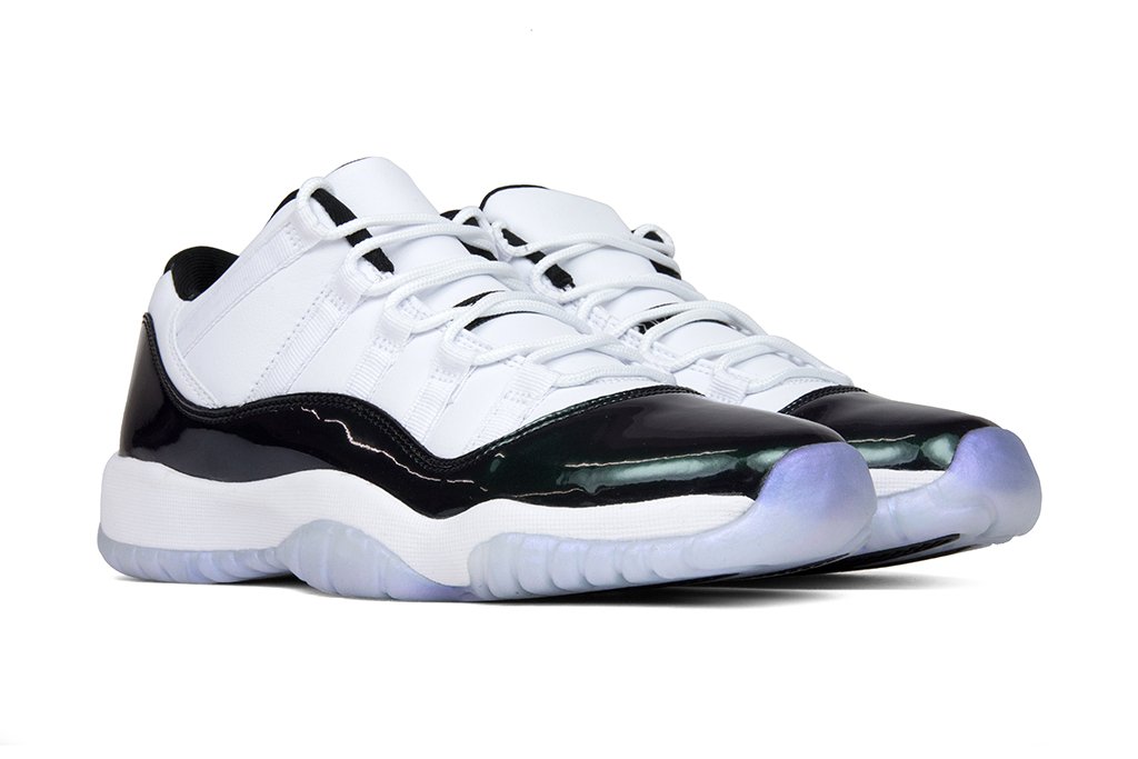 Air Jordan 11 Retro Low Youth 'Easter' - White/Black-Emerald Rise