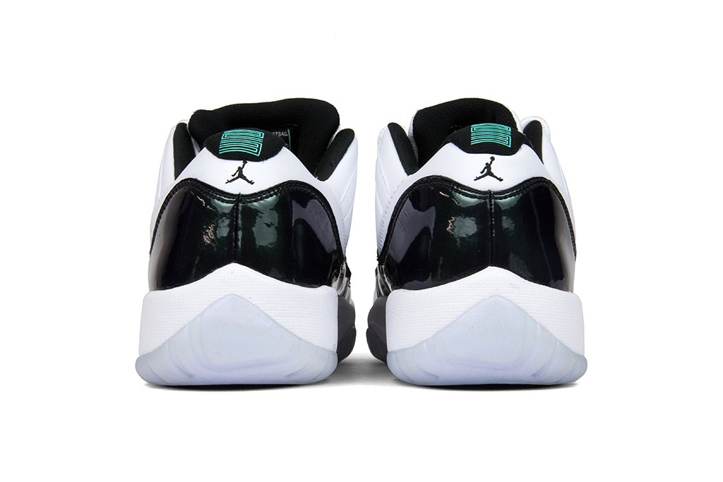 Air Jordan 11 Retro Low Youth 'Easter' - White/Black-Emerald Rise