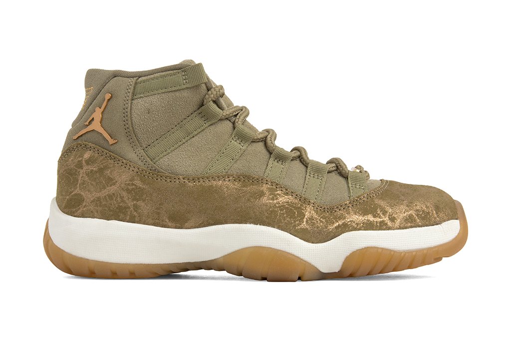 Women's Air 11 Retro - Neutral Olive/Metallic Stout