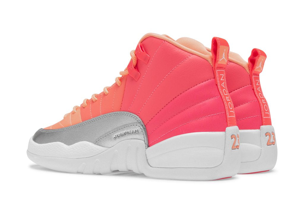 Air Jordan 12 Retro (GS) - Racer Pink/White/Hot Punch/Bright Mango
