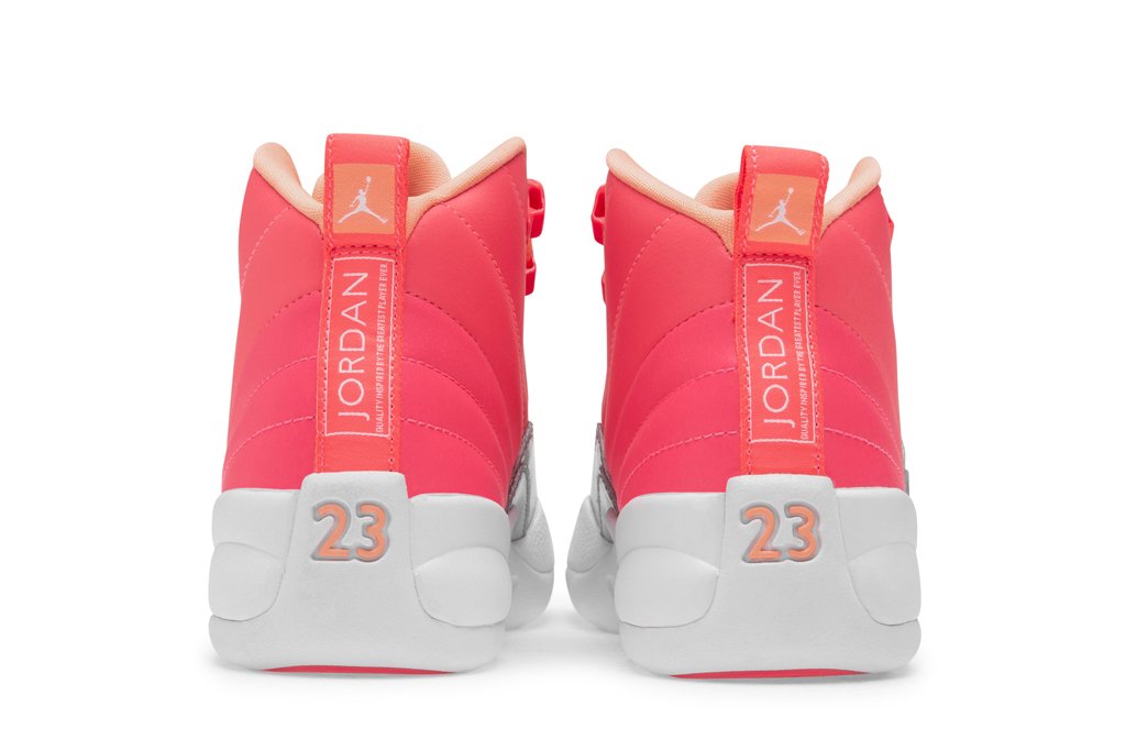 Air Jordan 12 Retro (GS) - Racer Pink/White/Hot Punch/Bright Mango